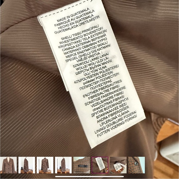 Lauren Ralph Lauren Dark Plaid Jacket with Buckle - Picture 2 of 13